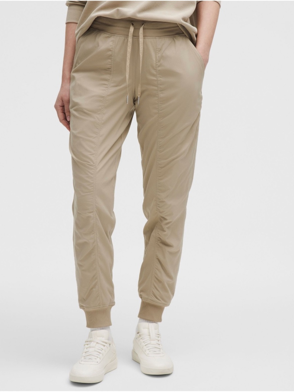 Lululemon Dance Studio Mid-Rise Jogger Full, Sheer Oak, Size 12